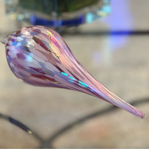 Vintage hand blown glass finial ornament - Picture 9 of 9